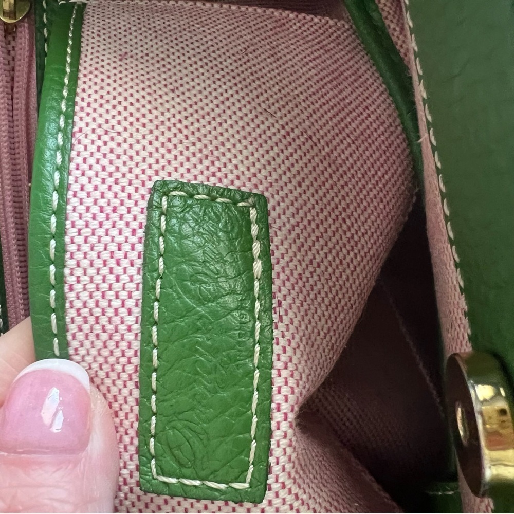 Dooney & Bourke Green Leather Bag - EUC - Picture 7 of 13